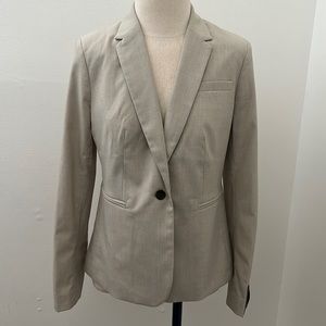 Banana Republic Tan Seersucker Blazer Size 6